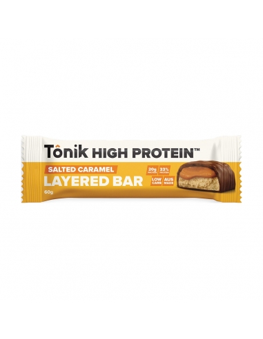 Tonik High Proteinosphereed Bar Salted Caramel 60g x 12