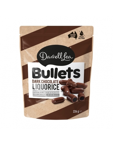Darrell Lea Lakritzkugeln aus dunkler Schokolade, 226 g x 12