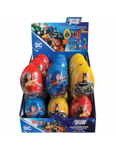 Jusitice League Embossed Egg 10g x 18