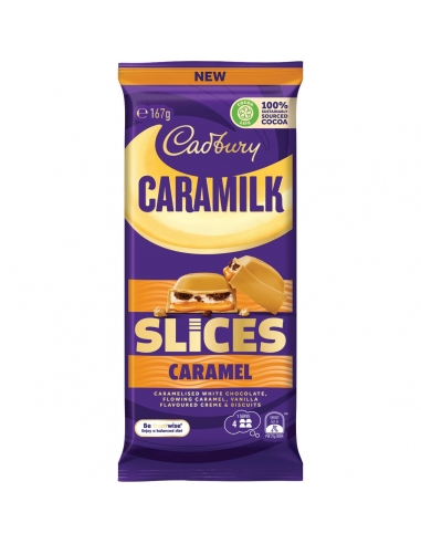 Cadbury Caramilk Slices Caramel 167g x 16