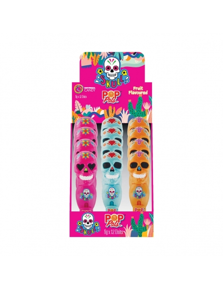 Pop Pals Schedelfruitsmaak 8g x 12