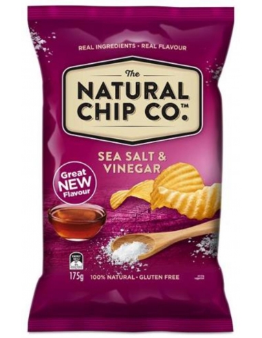Natural Chip Co Meersalz und Essig Potato Chips 175gm