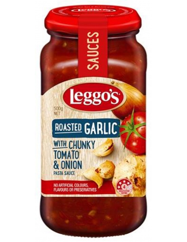 Leggos Tomaat Geroosterde Knoflook Pastasaus 500g