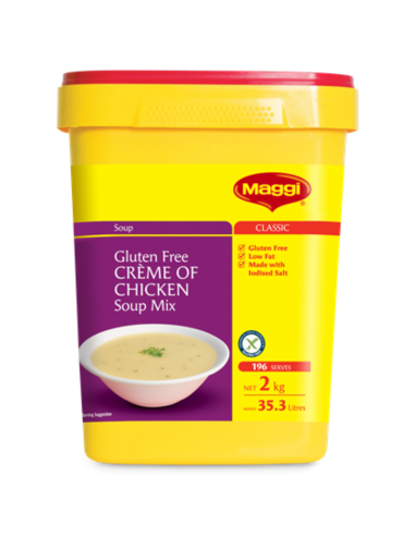 Maggi Creme de soupe de poulet sans gluten 2 Kg Pail