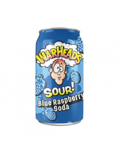 Warheads Zure Soda Blauwe Framboos 355 ml x 12