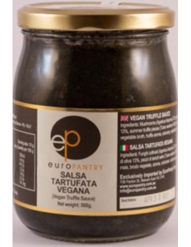 Europantry Salsa Tartufata 8% (Salsa Tartufata vegana) Vasetto da 500 Gr