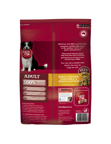Lucky Dog Pollo adulto, Vege & Pasta 3kg x 1