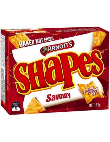 Arnotts Shapes Snacks Savoury 185gm