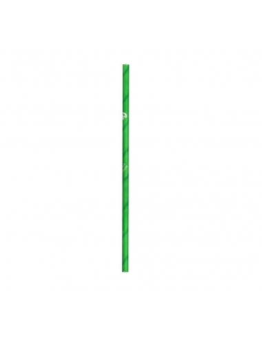 Biopak Straws Paper Standard Green 250 Pack x 1