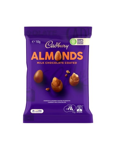 Cadbury Chocolate Coated Almonds 150g x 18