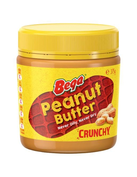Bega Peanut Butter Crunchy 375gm x 1