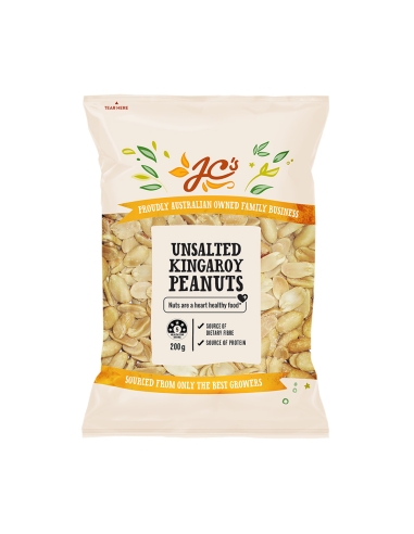 Jc Unsalted Peanuts 200g x 12