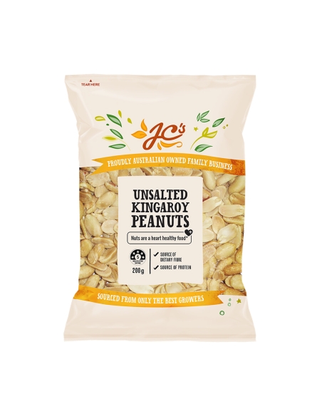 Jc Unsalted Peanuts 200g x 12