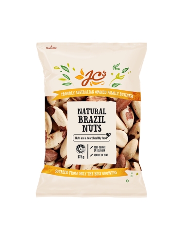 Jc Brazil Nuts Natural 175g x 12