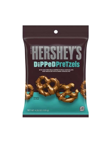 Hershey's gedoopte pretzels 120 g x 12