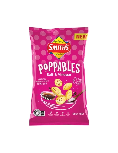 Smith's Poppables Zout & Azijn 90g x 15