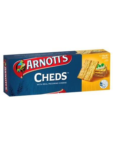 Arnotts Crackers Cheds 250g x 1