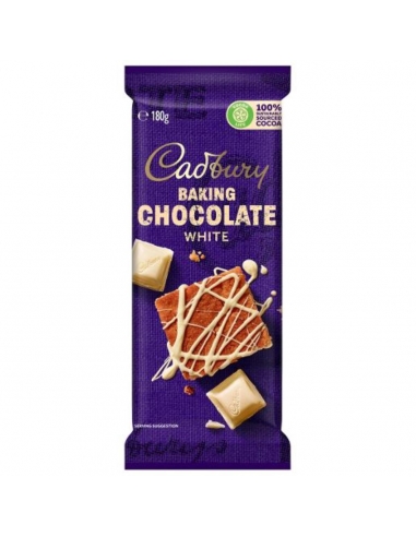 Cadbury Cioccolato Bianco da Forno 180g x 15