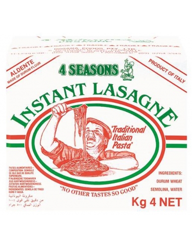 4 Seasons Lasagne Istantanee 4kg x 1