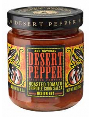 Desert Peppers gerösteter Tomaten-Chipotle-Mais 453 g