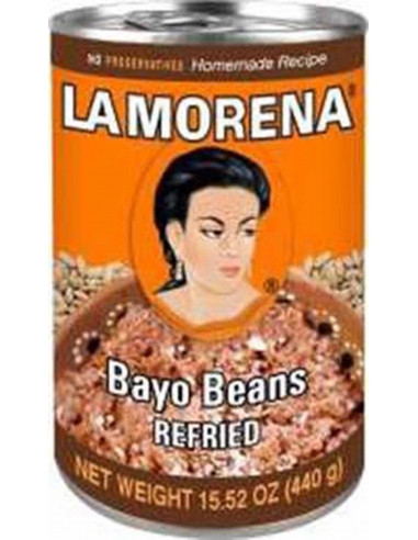 La Morena Refried Bayo Beans 440g x 1