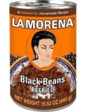 La Morena Refried Black Beans 440g x 1