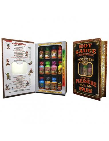 Książka z wyzwaniami AssKickin' Hot Sauce (12 X 22 g)