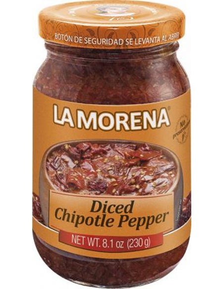 La Morena Würfel Chipotle Peppers Jar 230g