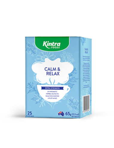 Kintra Calm & Relax茶叶 65g/25 te Bags(36箱/包装)