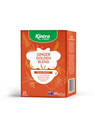 Kintra Thé au mélange doré au gingembre 65 g/25 sachets de thé