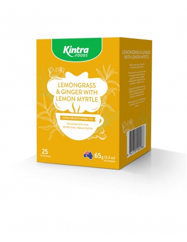 Kintra Té de limón, jengibre y miel de Manuka 65 g/25 bolsitas de té