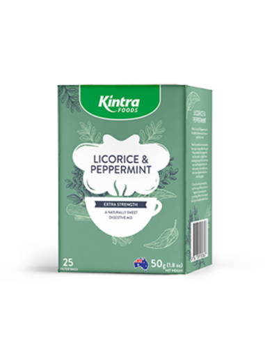 Kintra Lakritz- und Pfefferminztee 50 g/25 Teebeutel