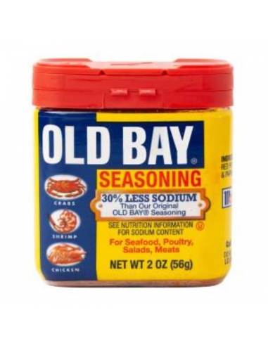 Old Bay Condimento 30% menos sodio 56g
