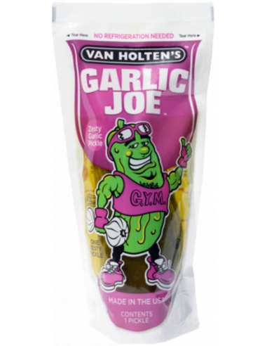 Van Holten's Pepinillos encurtidos con ajo y Joe Pickle x 12