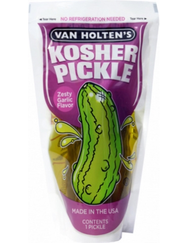 Van Holten's Pickles Jumbo Kosher Garlic x 12