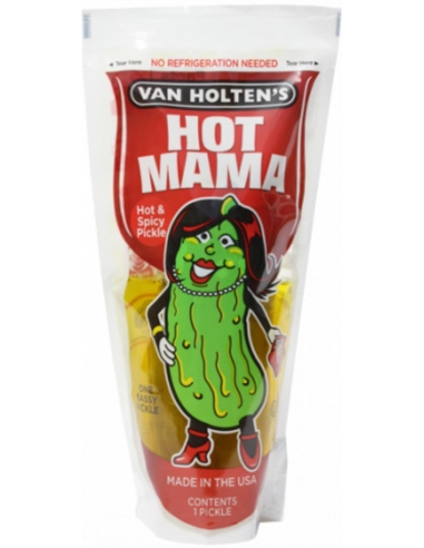 Van Holten's Picks Hot Mama Spicy Pickel x 12