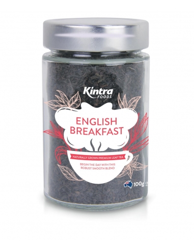 Englischer Frühstücks-Loseblatt-Tee, 100 g Glas