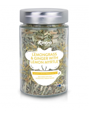 Kintra Lemongras Ginger and Lemon Myrtle Loose Leaf茶叶 60g Jar