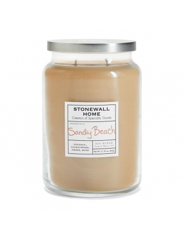 Stonewall Kitchen Sandy Beach Large Apothecary Candle x 1