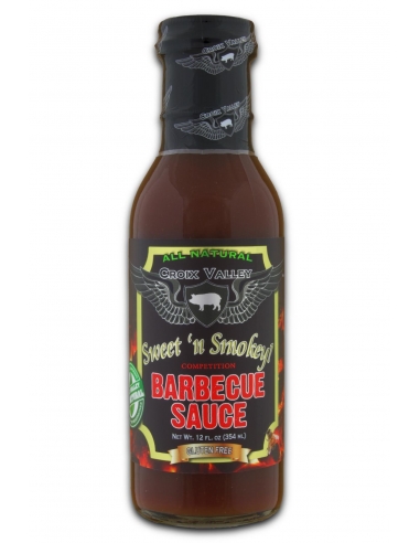 Croix Valley Sweet n Smokey Competitie BBQ-saus 354 ml