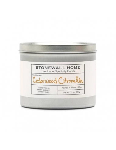 Stonewall Home Boîte de 11 oz de citronnelle en bois de cèdre