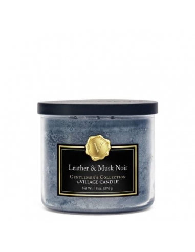Gentlemans Candle Leather Musk Noir Bowl Candle x 1
