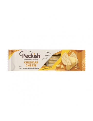 Peckish Rice Crackers Cheddar Cheese 90g x 1