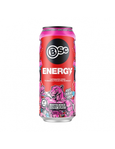Bsc Energy Berry Burst 500ml x 12