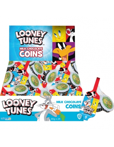 Looney Tunes Choc Coins 30g x 24