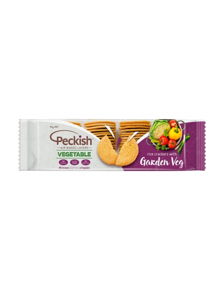 Peckish Crackers de riz aux légumes du jardin 90g x 1