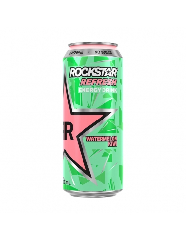 Rockstar Refresh Watermelon Kiwi 500ml x 12