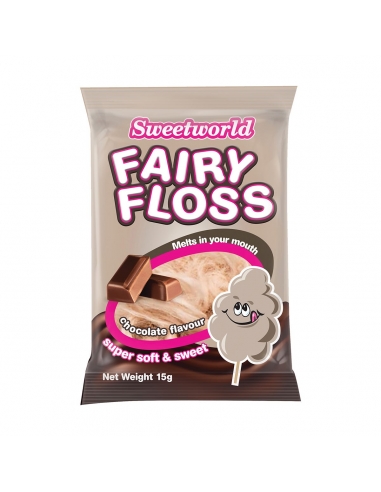 Sweetworld Fairy Floss Chocolade 15 g x 18