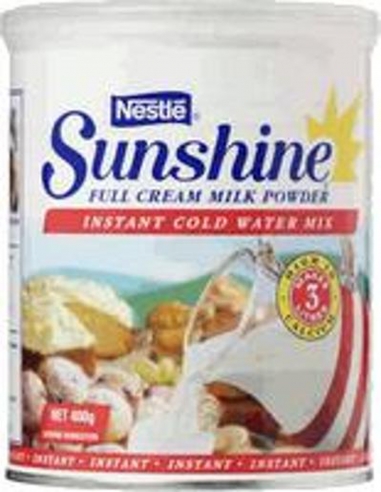 Sunshine フルクリームインスタントミルク 400gm