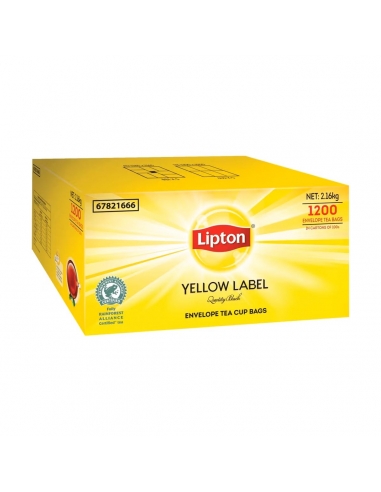 Pack Lipton Sacs à thé sur étiquette jaune 1200 x 1